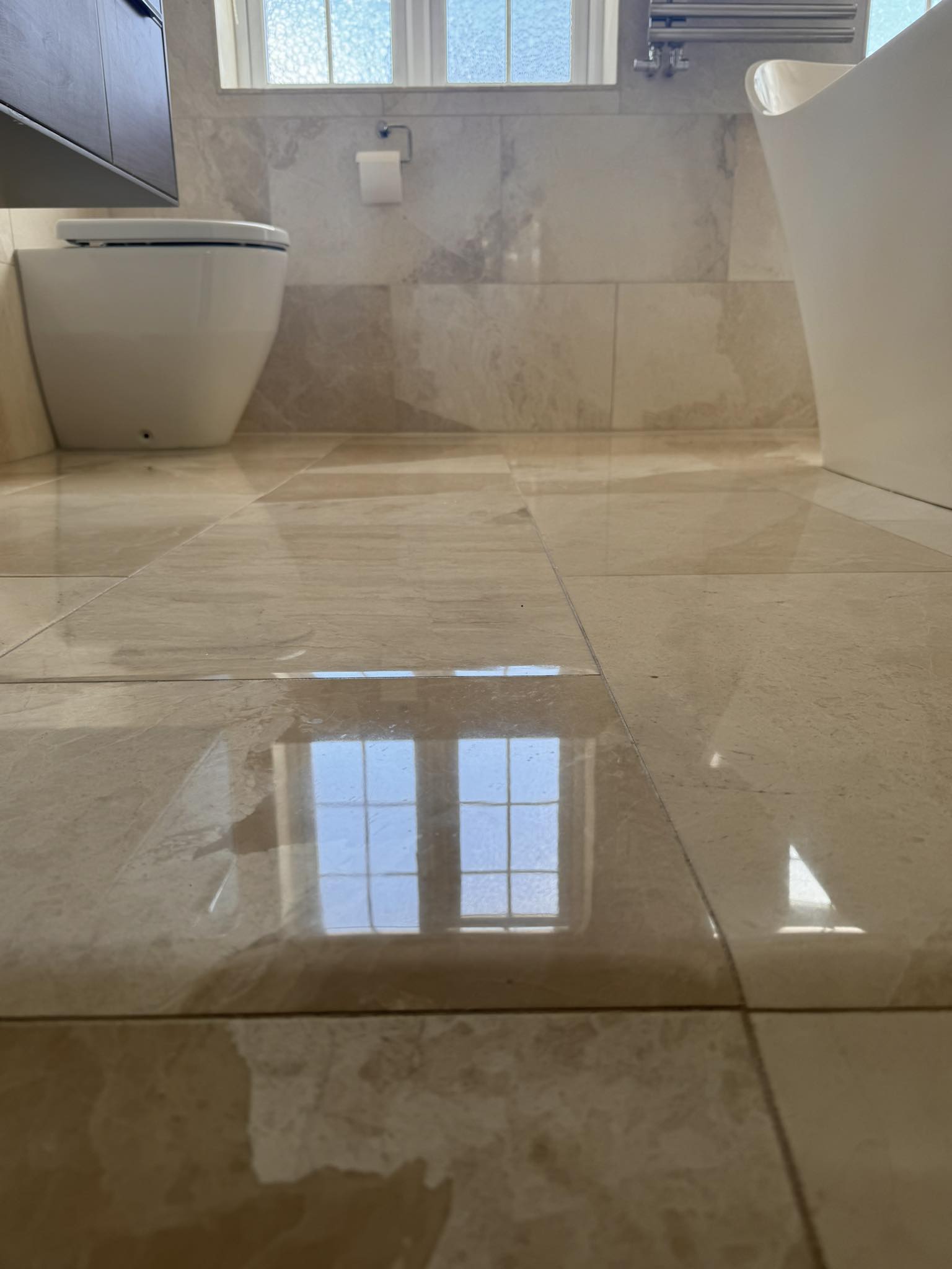 Quartz kitchen worktop restoration by Floorless Restoration